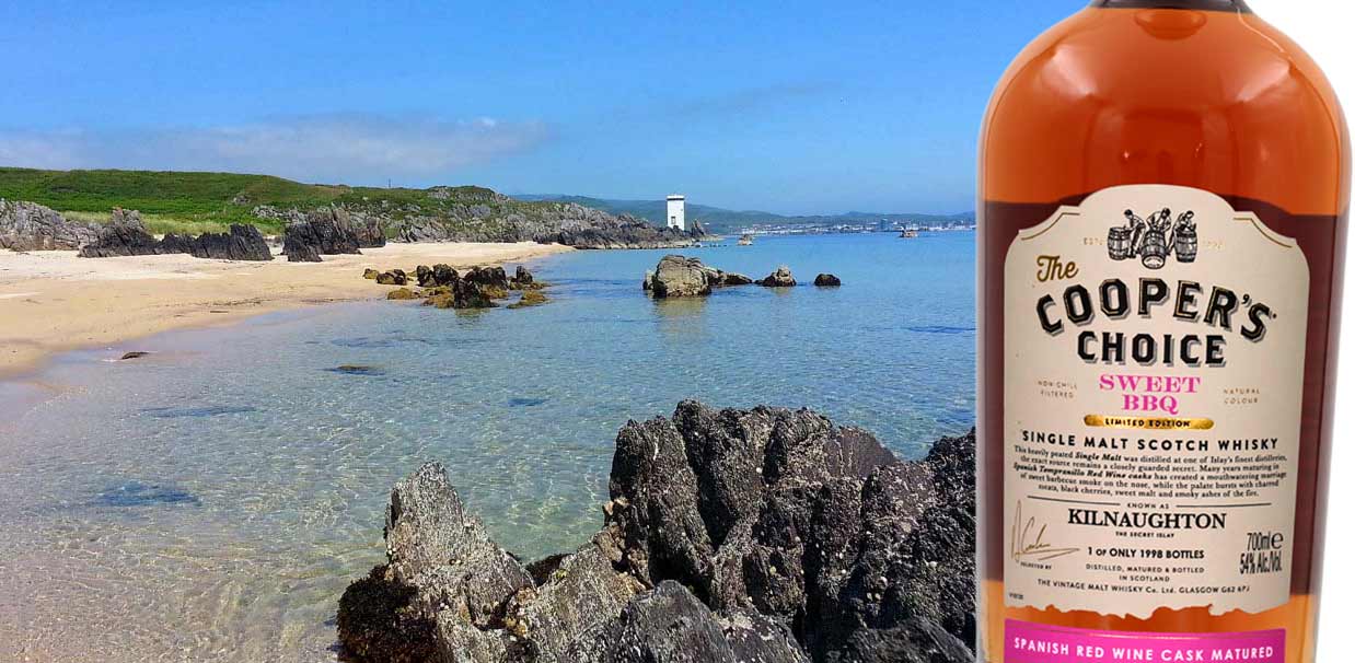 Kilnaughton-området med Islays bästa sandstrand har fått namnge Cooper’s Choice-utgåvan från The Vintage Malt Whisky Company.