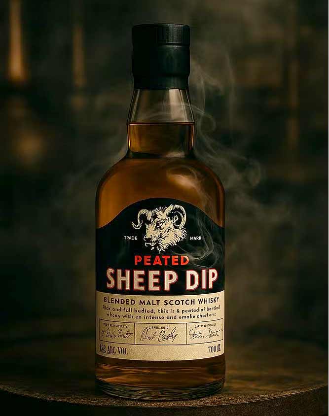 Peated Sheep Dip Blended Malt lanseras på PET-flaska.