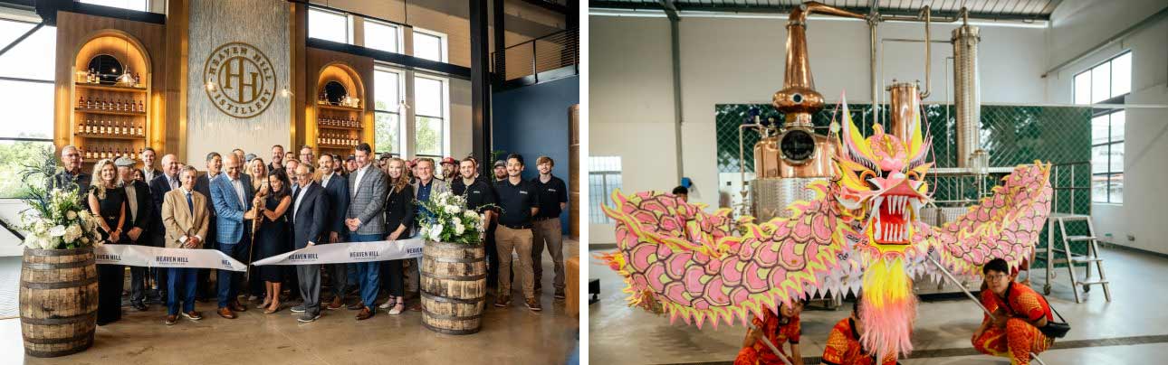 Heaven Hill och Saigon Baigur Gin.