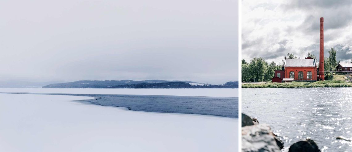 Extrema förhållanden råder här vid Sandslån med temperaturskillnader på 60 grader mellan vinter och sommar. Klimatet påverkar både whiskyn och människorna som gör den. Älven bär enorma vattenmassor, varje sekund flödar 485 000 liter kallvatten förbi och nyttjas av destilleriet som kylvatten.