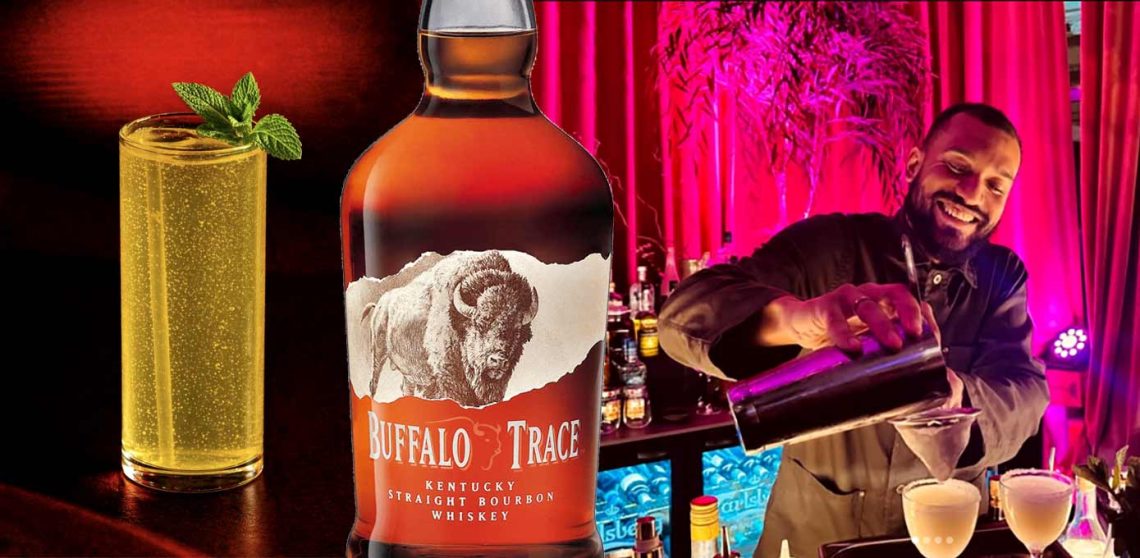 Malcolm Fredrikssons cocktail Golden Buffalo görs på Buffalo Trace bourbon.
